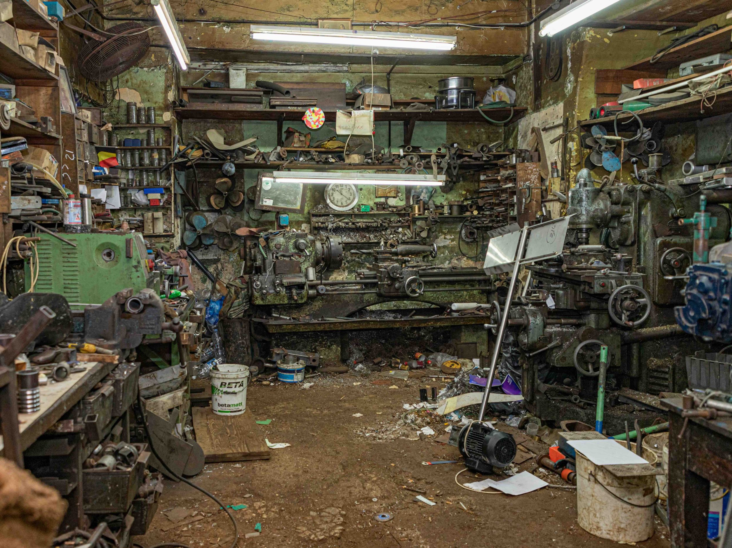 Photo of a garage in need of a clean out.